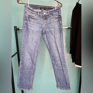 White House Black Market Noir Crop Leg Jeans | size 0 | Denin